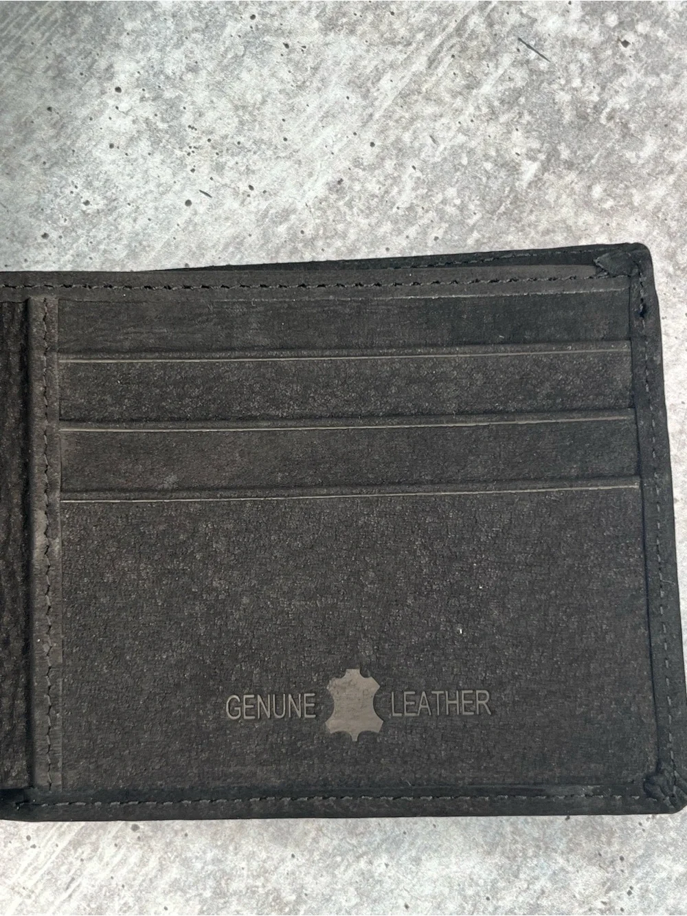 Montana West Black Men's Leather Card & Key Holder with Embossed Logo